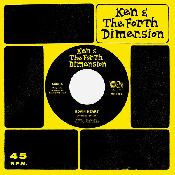 KEN & THE FORTH DIMENSION - Rovin' Heart Vinyl Record
