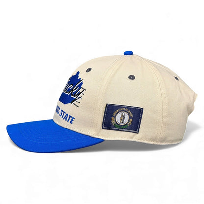 Kentucky Snapback Hat - The Rupp (Cream/Blue)