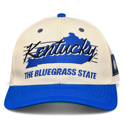 Kentucky Snapback Hat - The Rupp (Cream/Blue)