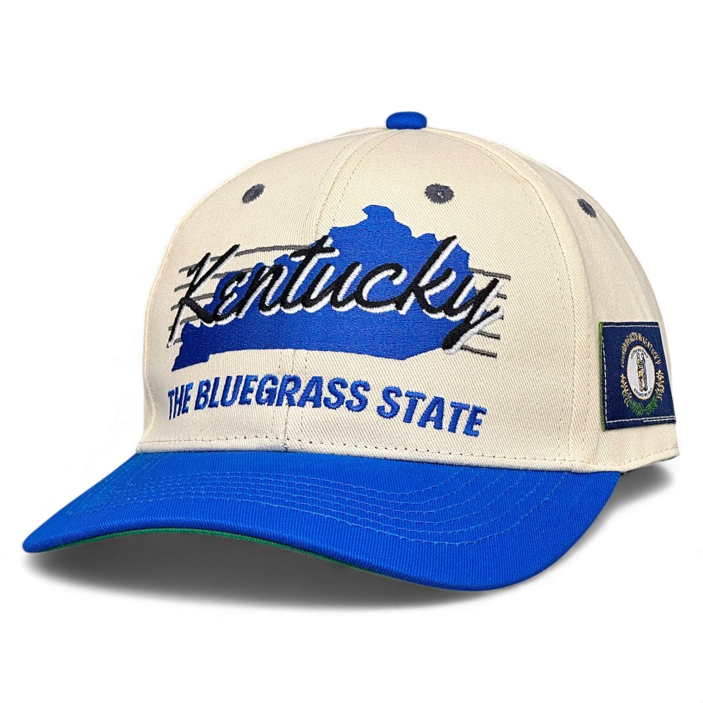 Kentucky Snapback Hat - The Rupp (Cream/Blue)