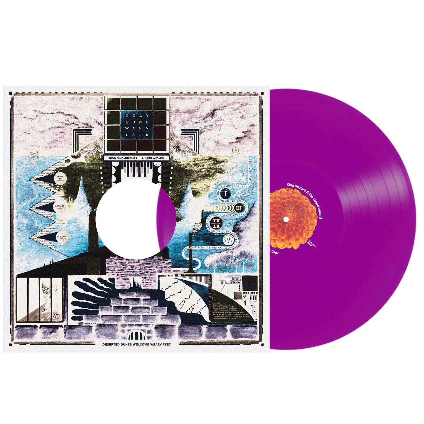 King Gizzard & The Lizard Wizard - Polygondwanaland (100% Recycled Plastic (r-PET), 180 Gram Translucent Purple) [Vinyl] Vinyl Record