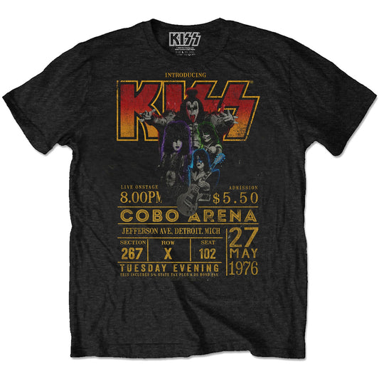 KISS Cobo Arena '76 [T-Shirt] Officially Licensed