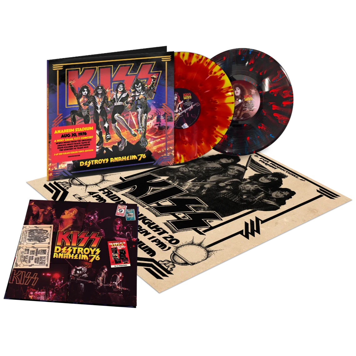 Kiss - KISS Destroys Anaheim '76 (Limited Edition, 180 Gram Colored Vinyl) (2 Lp's) [Vinyl] Vinyl Record