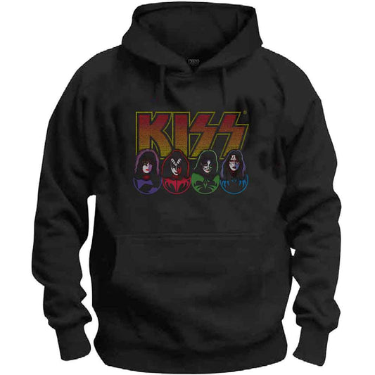 Kiss Logo, Faces & Icons Hoodie Sweatshirt Officially Licensed