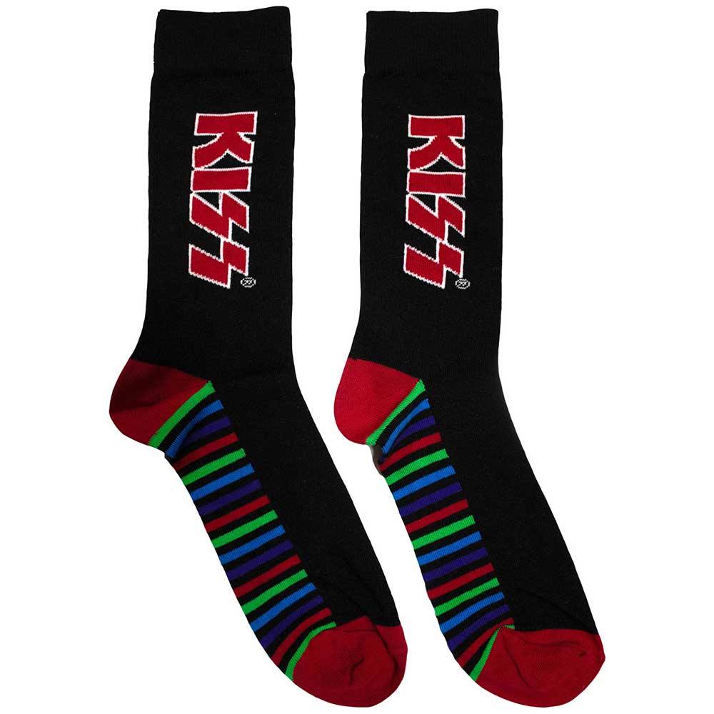 Kiss Red Logo & Stripes [Socks]