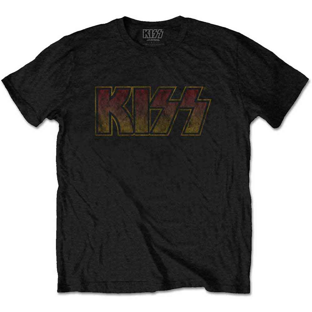 Kiss Vintage Classic Logo Mens T Shirt Officially Licensed