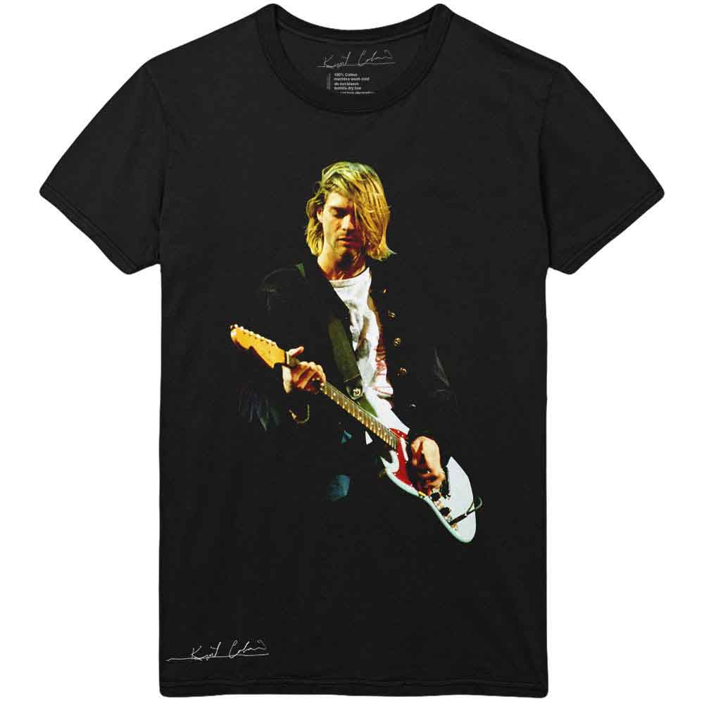 Kurt Cobain Guitar Photo Colour [T-Shirt] Officially Licensed