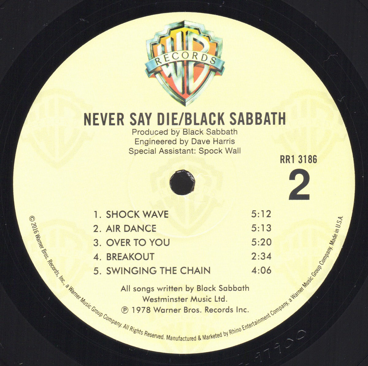 Black Sabbath – Never Say Die! (LP Vinyl) Vinyl Record