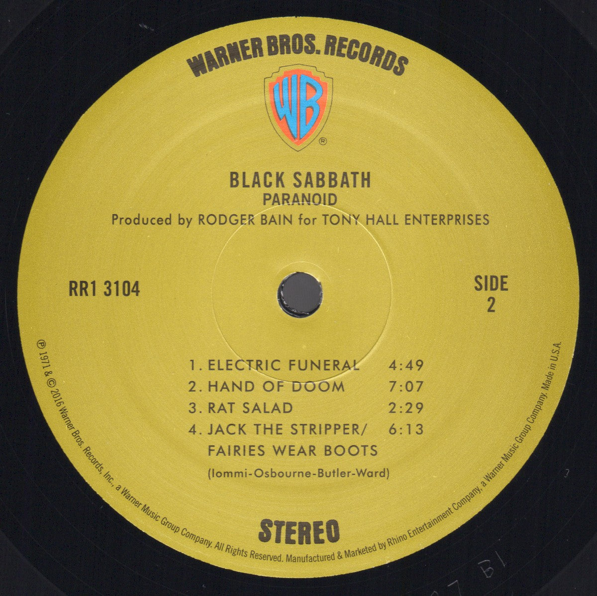 Black Sabbath – Paranoid (LP Vinyl) Vinyl Record