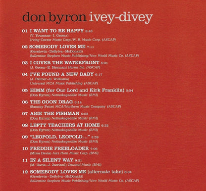 Don Byron – Ivey-Divey Music CD