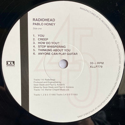 Radiohead – Pablo Honey (LP Vinyl) Vinyl Record