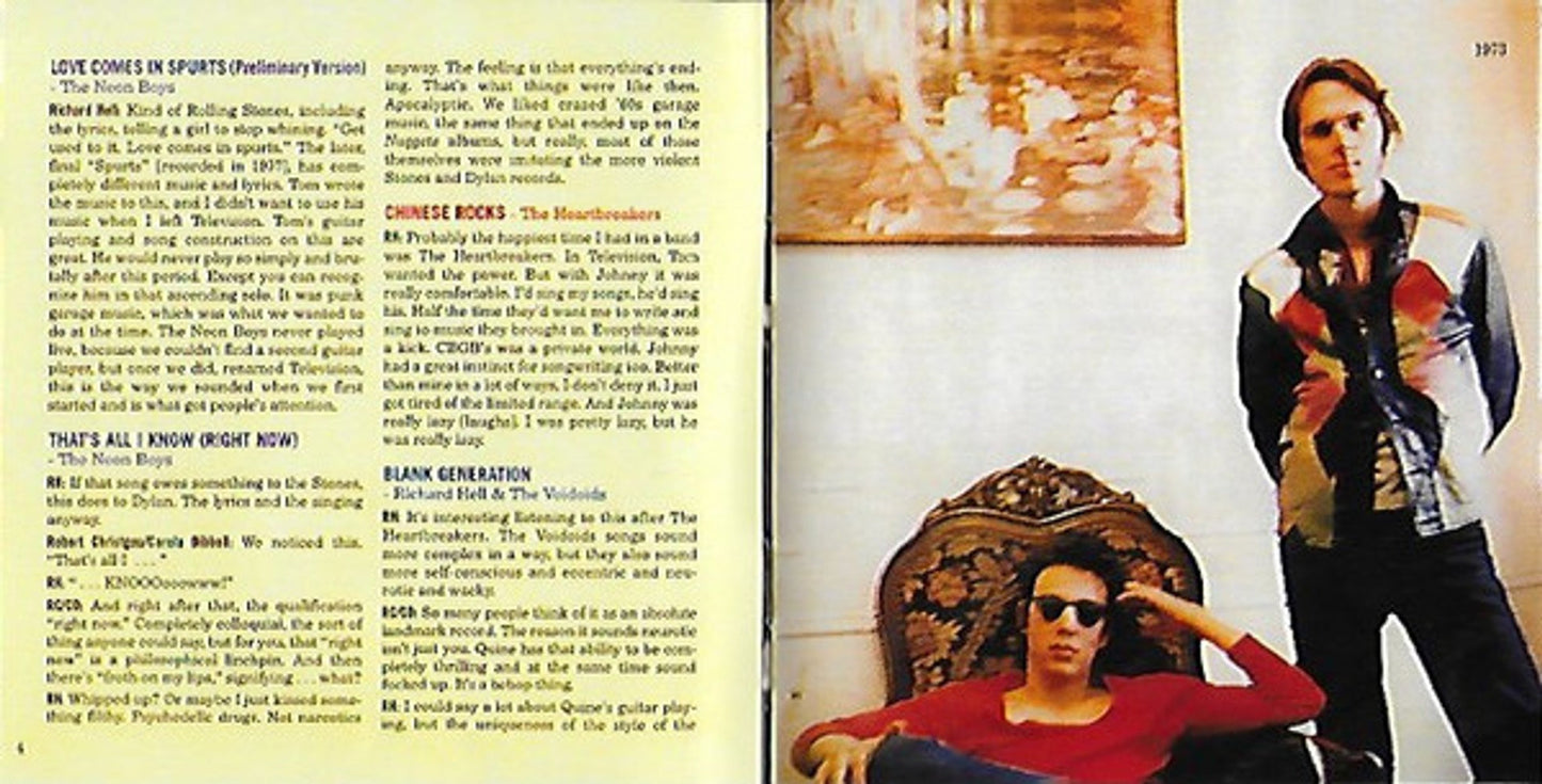 Richard Hell – Spurts: The Richard Hell Story Music CD