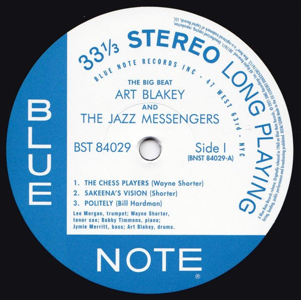 Art Blakey & The Jazz Messengers – The Big Beat (LP Vinyl) Vinyl Record