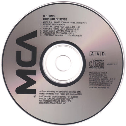 B.B. King – Midnight Believer Music CD