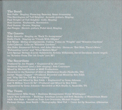 Ben Folds – What Matters Most Music CD
