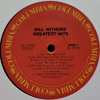 Bill Withers – Greatest Hits: Just The Two Of Us & Soul Shadows (LP Vinyl) Vinyl Record