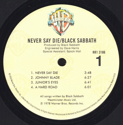 Black Sabbath – Never Say Die! (LP Vinyl) Vinyl Record