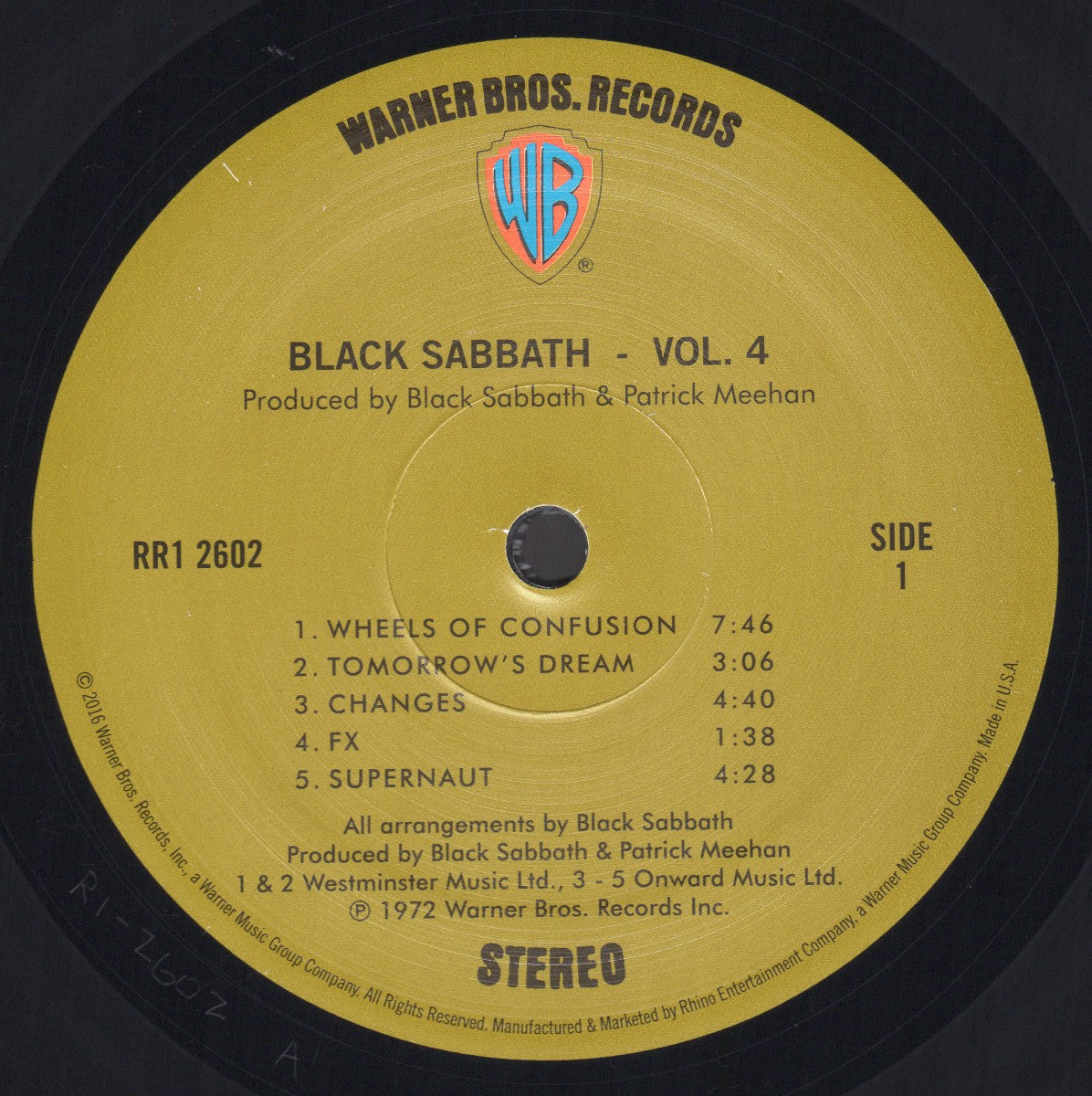 Black Sabbath – Vol. 4 (LP Vinyl) Vinyl Record