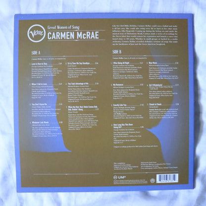 Carmen McRae – Great Women Of Song (LP Vinyl) Vinyl Record