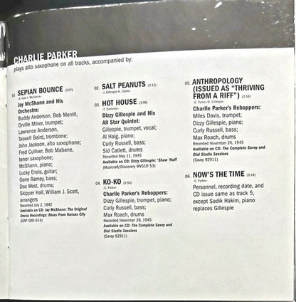Charlie Parker – Ken Burns Jazz Music CD