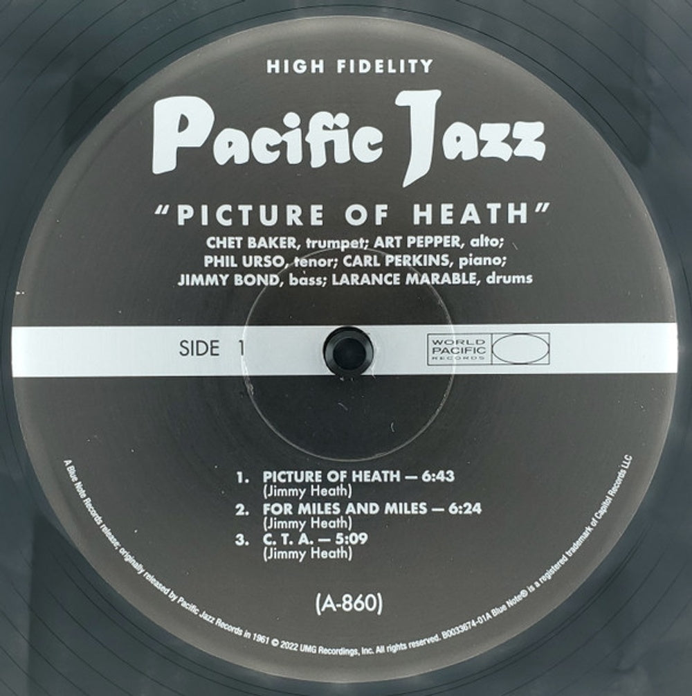 Chet Baker, Art Pepper, & Phil Urso – Picture Of Heath (LP Vinyl) Vinyl Record