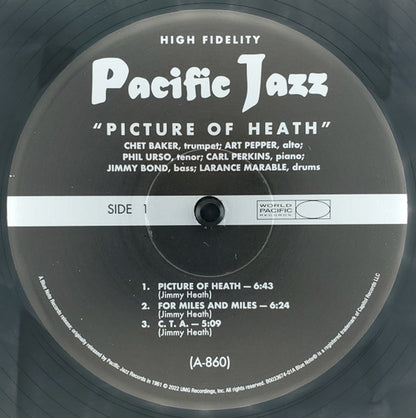 Chet Baker, Art Pepper, & Phil Urso – Picture Of Heath (LP Vinyl) Vinyl Record