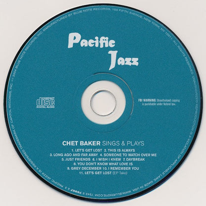 Chet Baker – Sings & Plays with Bud Shank, Russ Freeman, and Strings Music CD