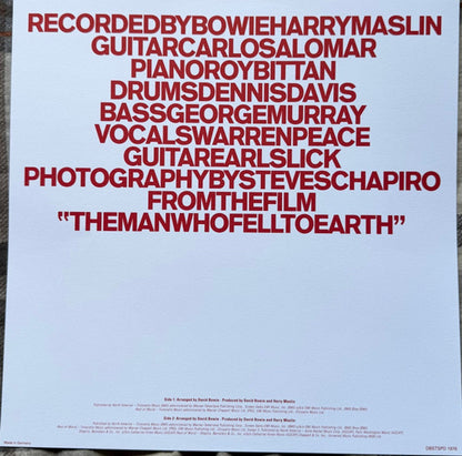 David Bowie – Station To Station (LP Vinyl) Vinyl Record