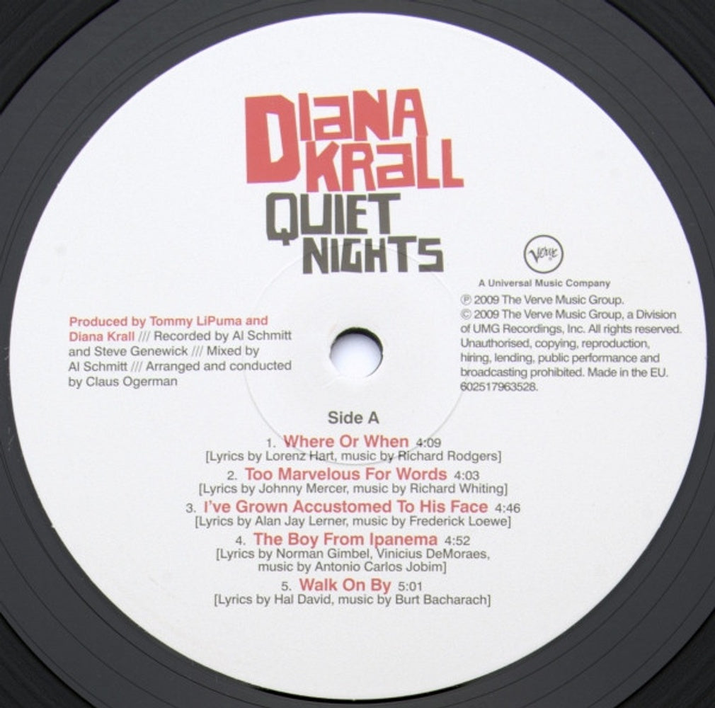 Diana Krall – Quiet Nights (LP Vinyl) Vinyl Record