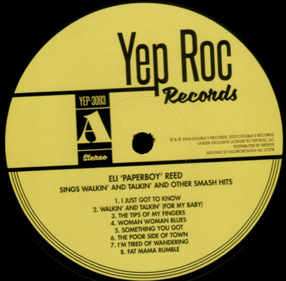 Eli "Paperboy" Reed – Sings Walkin' And Talkin' And Other Smash Hits (2-LP Vinyl) Vinyl Record