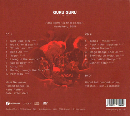 Guru Guru – Live in Concert (2-CD + DVD)