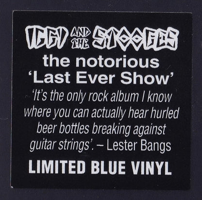 Iggy and The Stooges – Metallic K.O. (Blue LP Vinyl) Vinyl Record