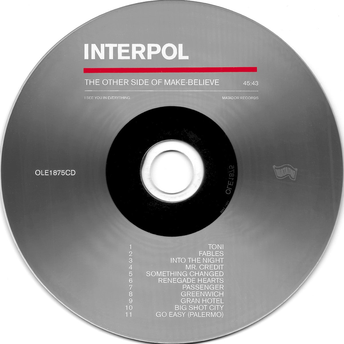 Interpol – The Other Side Of Make-Believe Music CD
