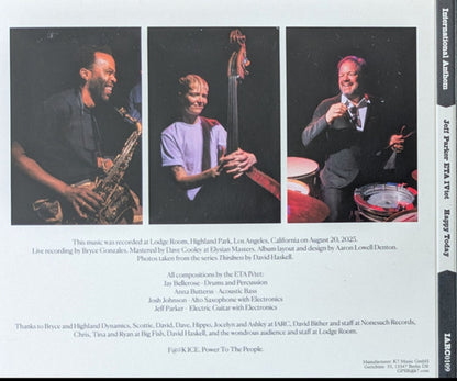 Jeff Parker & ETA IVtet – Happy Today Music CD