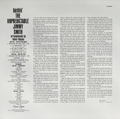 Jimmy Smith – Bashin: Unpredicable Jimmy Smith (LP Vinyl) Vinyl Record