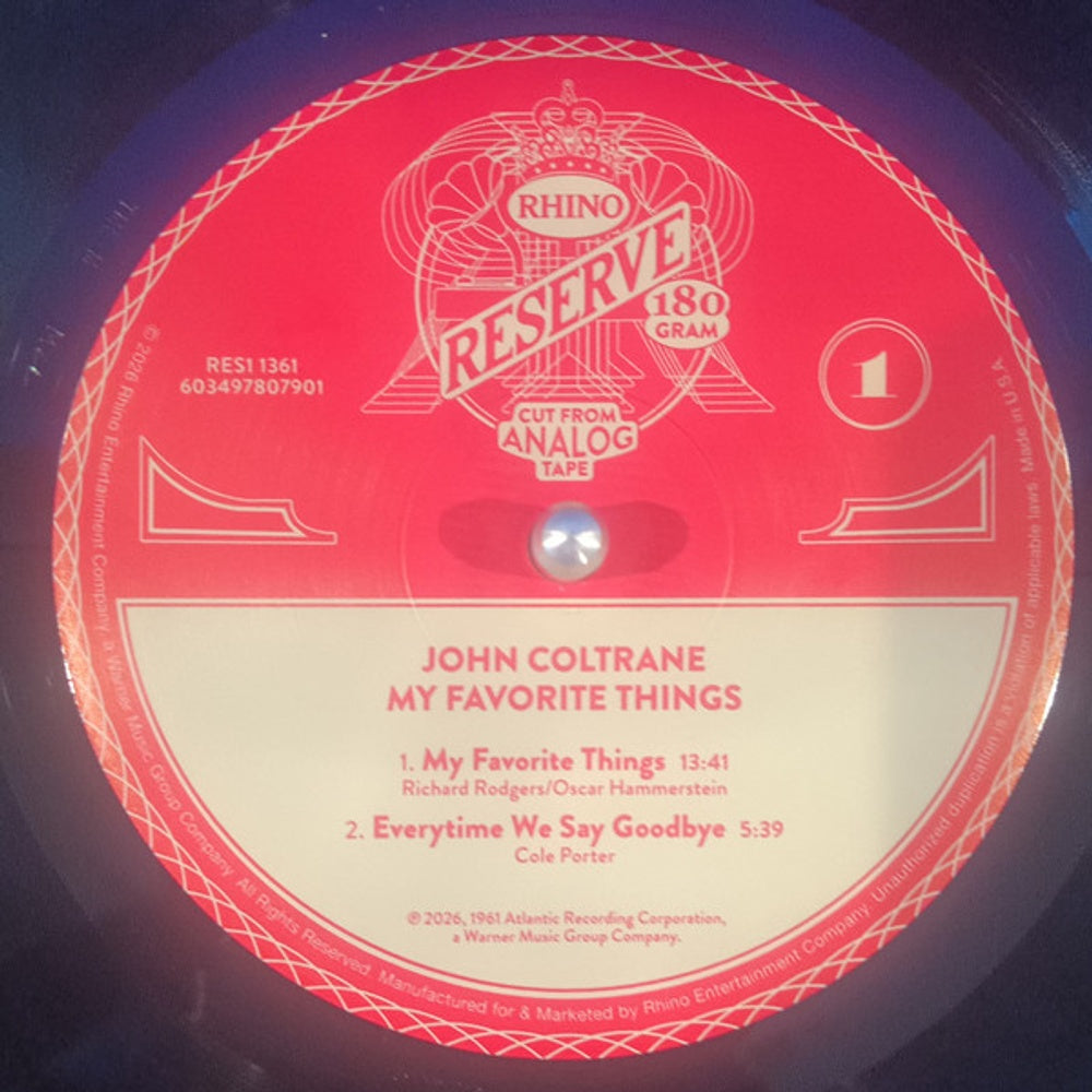 John Coltrane – My Favorite Things (LP Vinyl) Vinyl Record