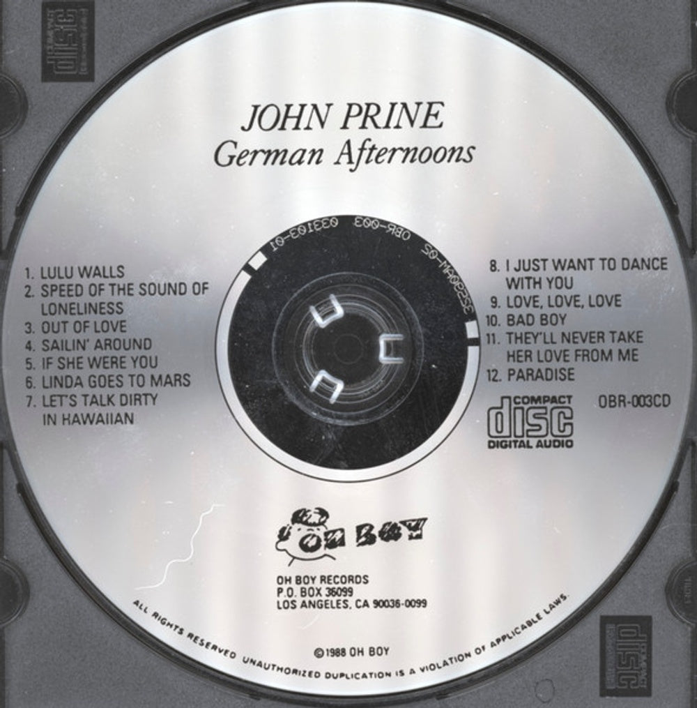 John Prine – German Afternoon Music CD