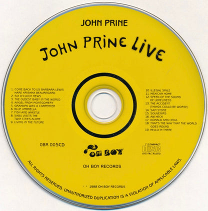 John Prine – Live Music CD