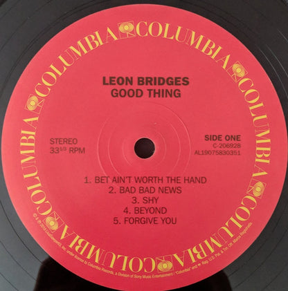 Leon Bridges – Good Thing (LP Vinyl) Vinyl Record