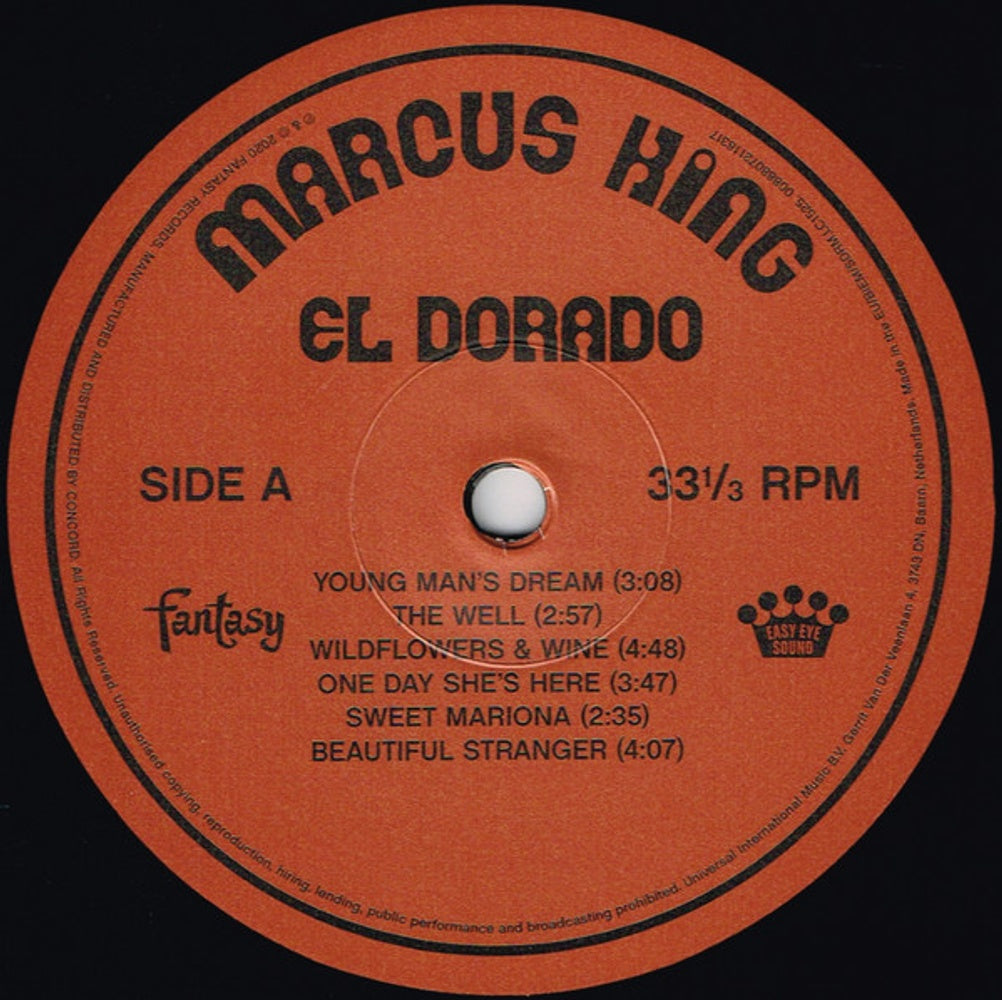 Marcus King – El Dorado (LP Vinyl) Vinyl Record