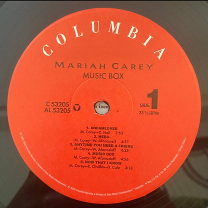 Mariah Carey – Music Box (LP Vinyl) Vinyl Record