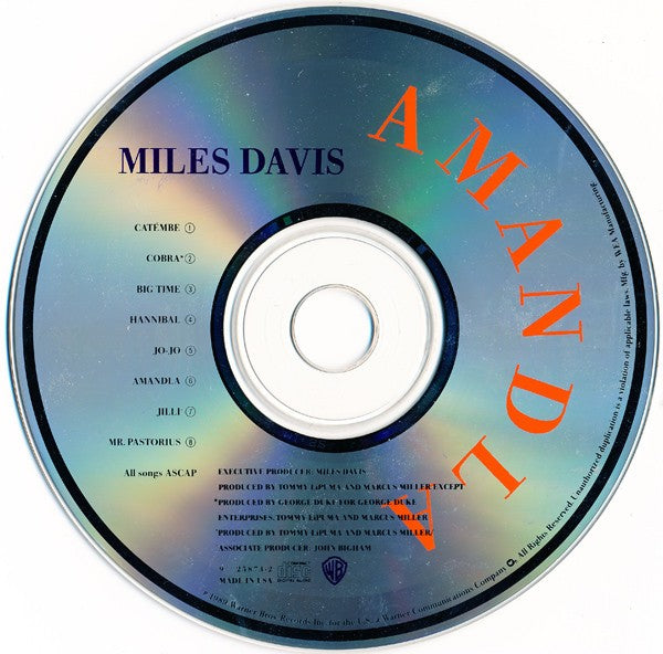 Miles Davis – Amandla Music CD