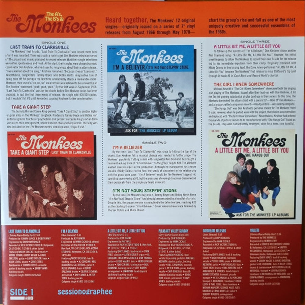 The Monkees – A's The B's & The Monkees (2-LP Vinyl) Vinyl Record