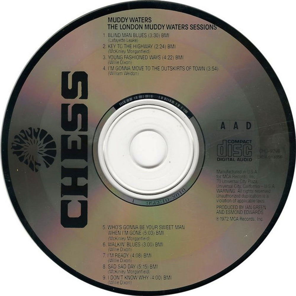Muddy Waters – London Sessions Music CD