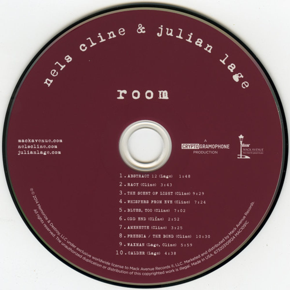 Nels Cline & Julian Lage – Room Music CD