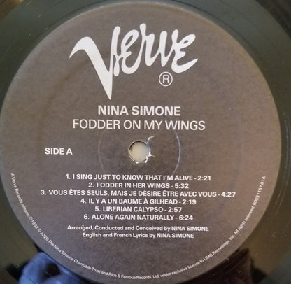 Nina Simone – Fodder On My Wings (LP Vinyl) Vinyl Record