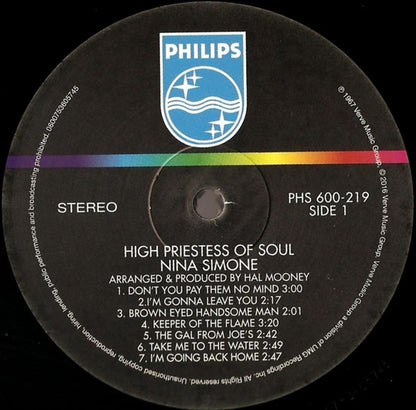 Nina Simone – High Priestess Of Soul (LP Vinyl) Vinyl Record