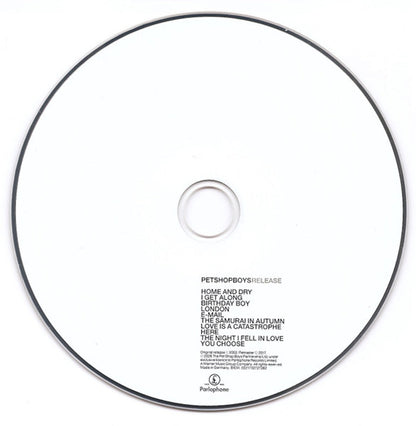 Pet Shop Boys – Release Music CD