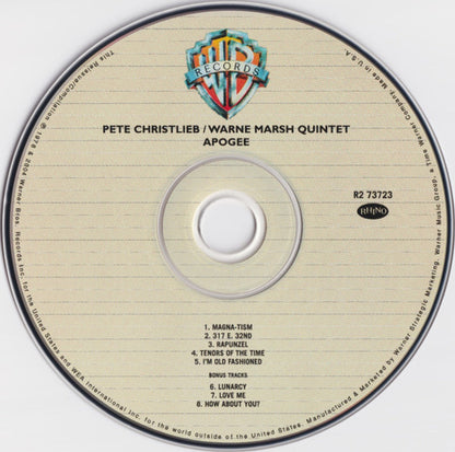 Pete Christlieb – Apogee Music CD