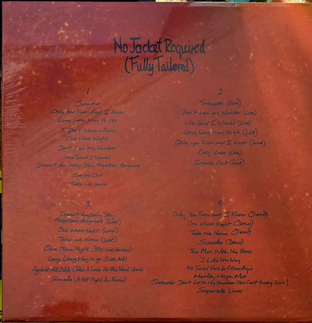 Phil Collins – No Jacket Required (4-LP Vinyl) Vinyl Record